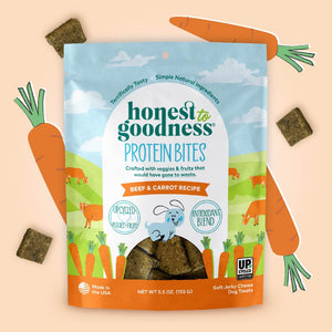 beef & carrots protein bites for dogs