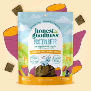 venison & sweet potato protein bites for dogs