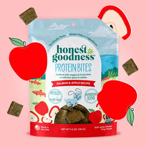 salmon & apple protein bites for dogs