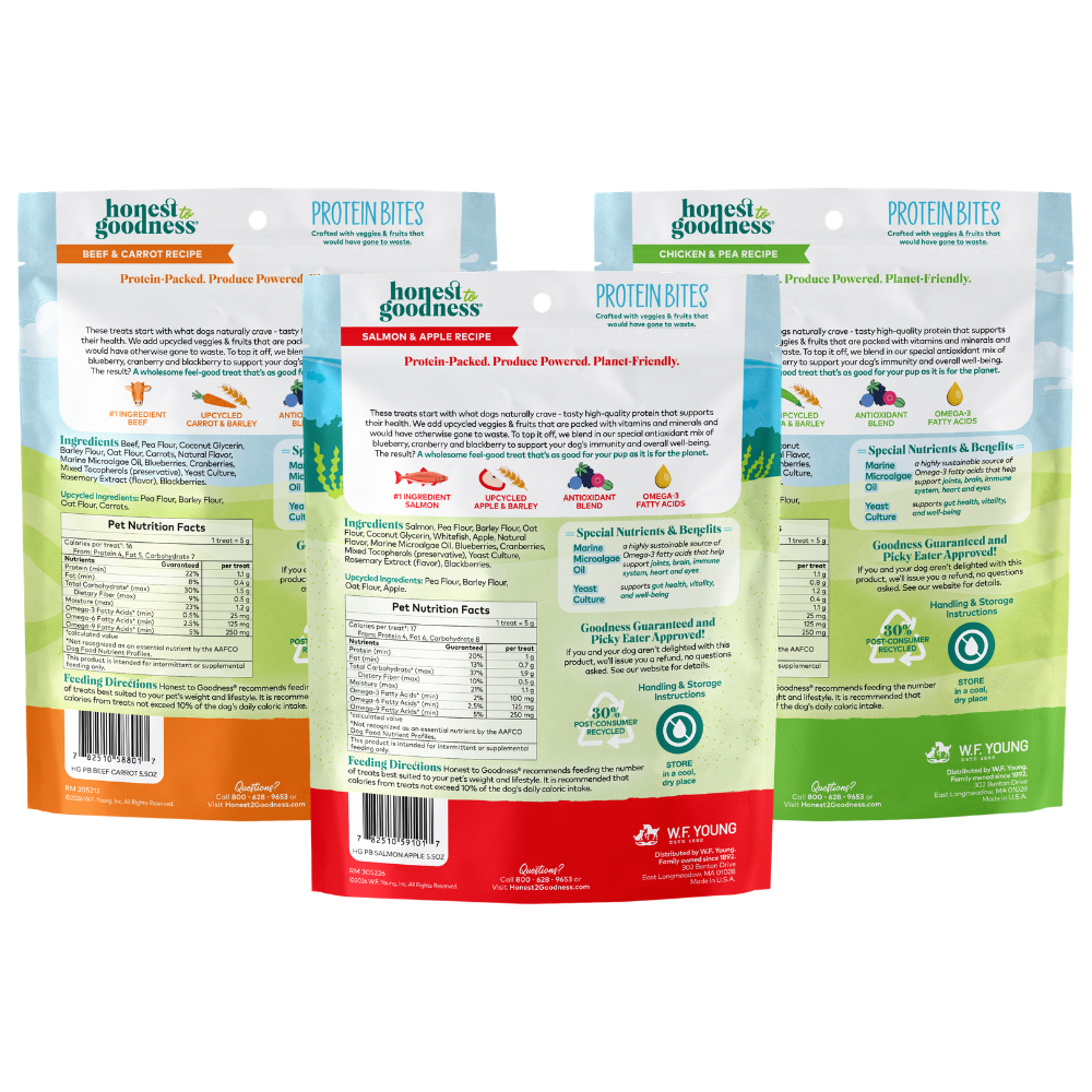 Protein Bites for Dogs - Farm & Sea 3pc Variety Pack