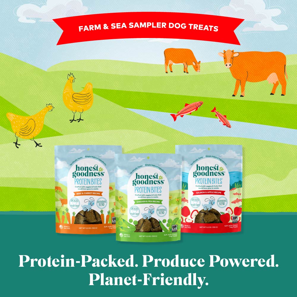 Protein Bites for Dogs - Farm & Sea 3pc Variety Pack