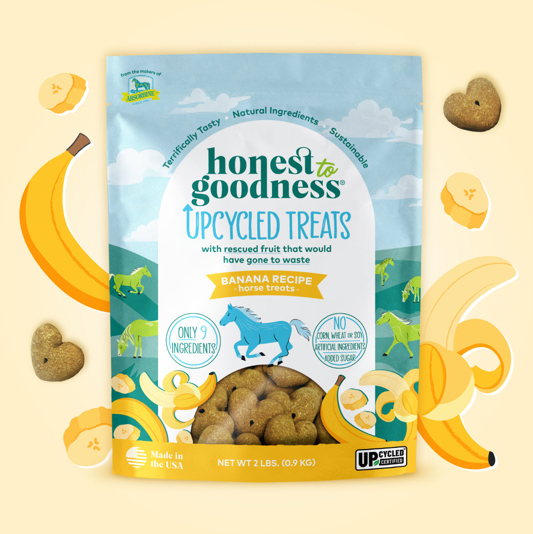 upcycled horse treats – banana