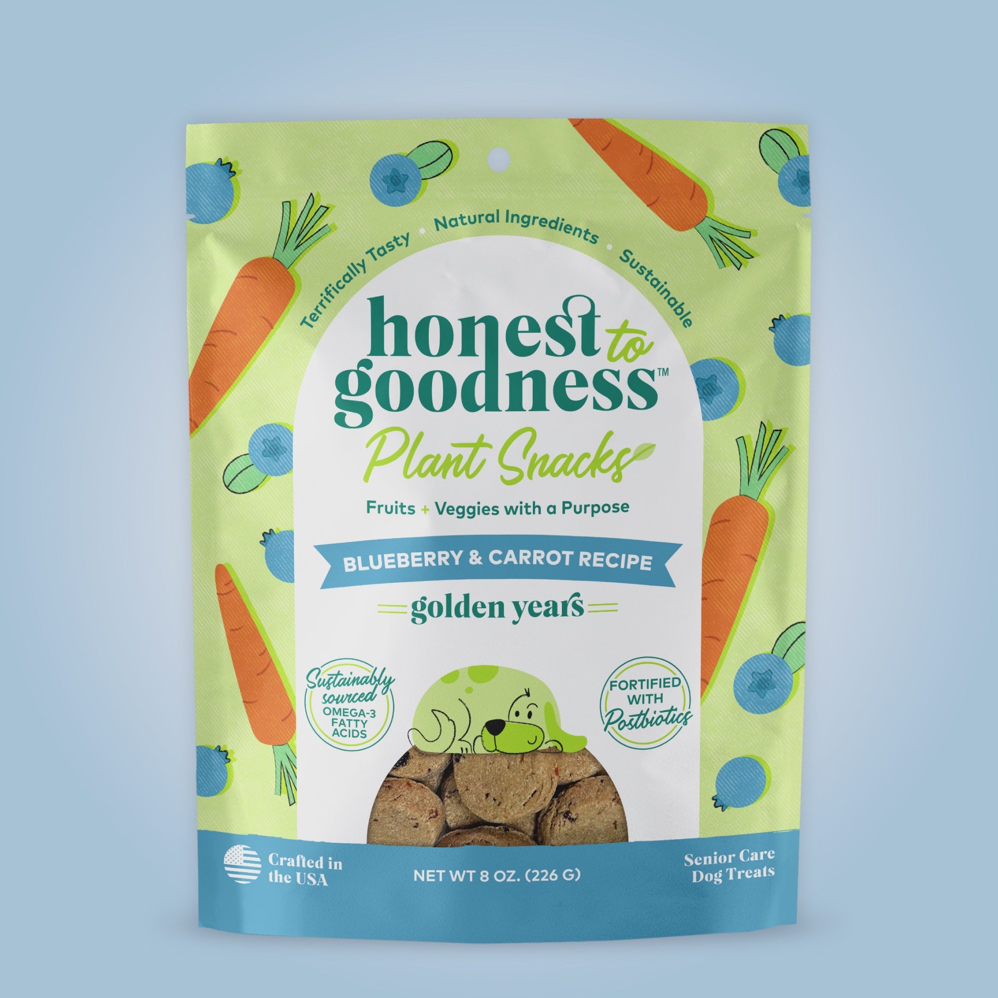 Short video of the ingredients that go into making Honest to Goodness plant snacks for dogs.