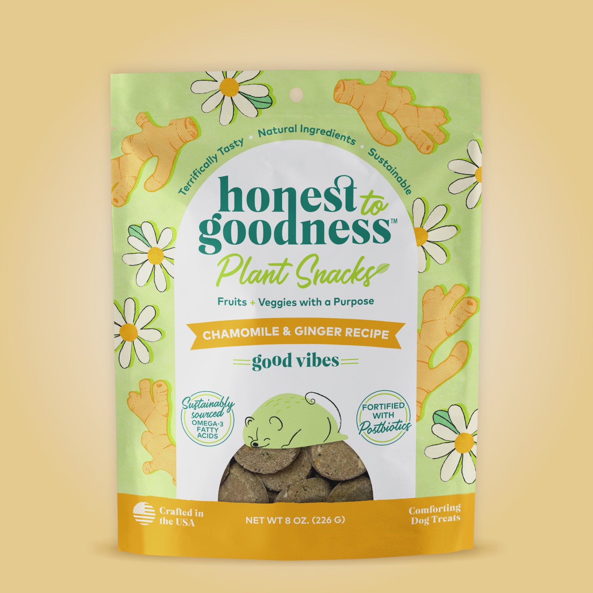 Short video of the ingredients that go into making Honest to Goodness plant snacks for dogs.