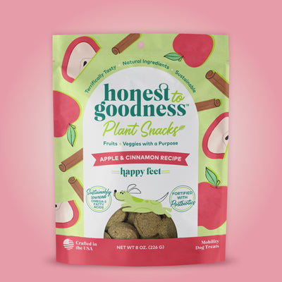 Short video of the ingredients that go into making Honest to Goodness plant snacks for dogs.