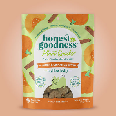 Short video of the ingredients that go into making Honest to Goodness plant snacks for dogs.